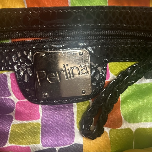 👜EC:Perlina Genuine Leather Snakeskin Shoulder Bag - Picture 8 of 12